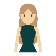 people casual woman cloth icon, vector illustration
