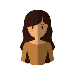 people casual woman cloth icon, vector illustration