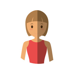 people casual woman cloth icon, vector illustration