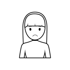 figure people casual woman cloth icon, vector illustration