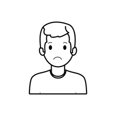 figure people casual man cloth icon, vector illustration