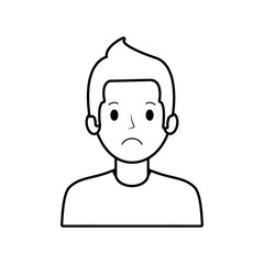 figure people casual man cloth icon, vector illustration