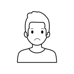 figure people casual man cloth icon, vector illustration