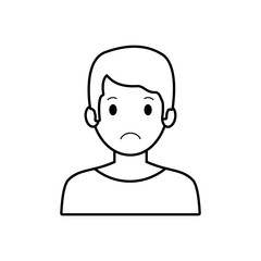 figure people casual man cloth icon, vector illustration