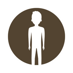 symbol body man icon image, vector illustration