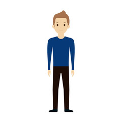 people casual man cloth icon, vector illustration