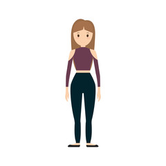 people casual woman cloth icon, vector illustration