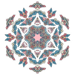 Beautiful mandala. Round ornamental pattern.