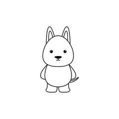 Obraz premium Cute Cartoon dog