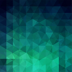 Abstract geometric style green background. Vector illustration.