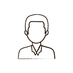 figure businessman formal cloth icon, vector illustration image