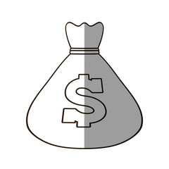 moneybag related icon image, vector illustration design