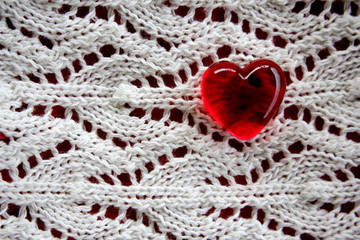 Red Glass Heart