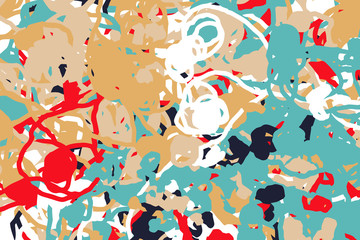 Wide background with paint daub - vector illustration © kseniyaomega