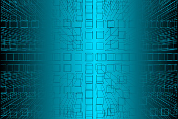 Abstract cubic background - vector illustration 