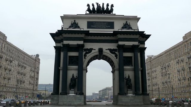 Triumphal Arch in Moscow at Kutuzovsky Prospekt