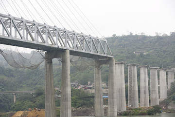 View from Yangtze River Cruise Ship China
