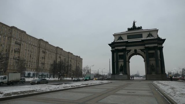 Triumphal Arch in Moscow at Kutuzovsky Prospekt