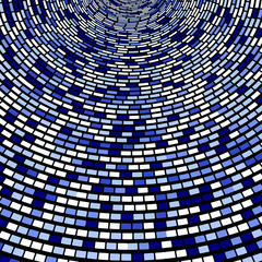 Round   mosaic  - vector illustration 