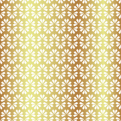 Seamless modern line pattern vector. Geometric abstract floral golden background and foil texture.