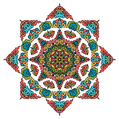 Beautiful mandala. Round ornamental pattern.