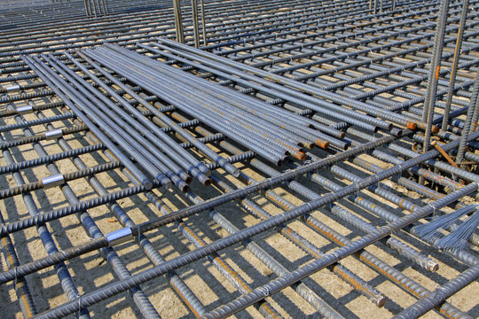 Rebar Engineering at a construction site