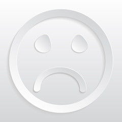 Fototapeta premium Paper smiley - vector illustration 