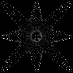 Abstract dotted vector waves 