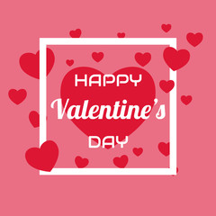 Happy Valentine`s Day abstract background. Vector Illustration.
