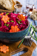 Homemade pickled vegetables