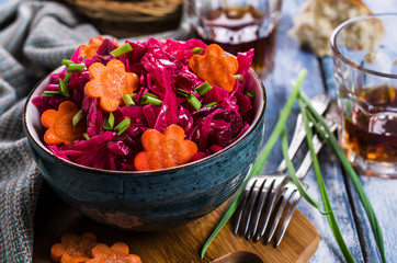 Homemade pickled vegetables