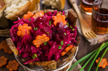 Homemade pickled vegetables