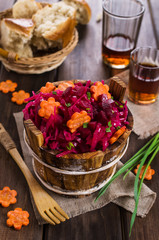 Homemade pickled vegetables
