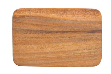 Cutting board isolated on white background.  This has clipping path.