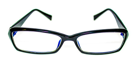 glasses on a white background