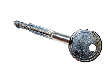 the door key on a white background