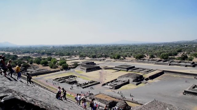 Teotihuacan - Mexico - January 2017 - Pyramids in Teotihuacan