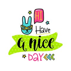 Naklejka premium Vector poster with phrase