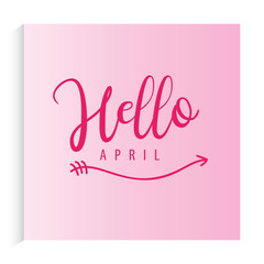 April Greeting Background With Pastel Color