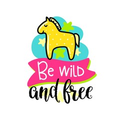 Vector poster with phrase