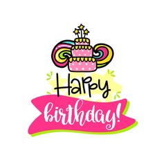 Vector poster with phrase