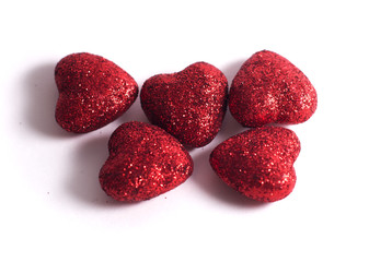 Isolated red heart ,Valentines Day,