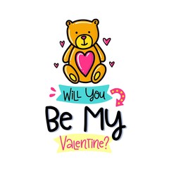 Vector hand drawn lettering poster