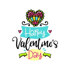 Vector hand drawn lettering poster