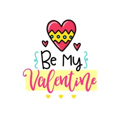 Vector hand drawn lettering poster