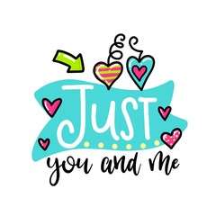 Vector hand drawn lettering poster