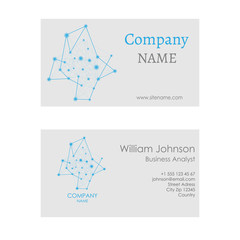 Modern visiting card company design template