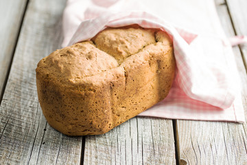 Homemade wholemeal bread