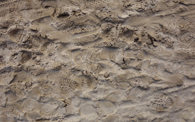 footsteps on the sand