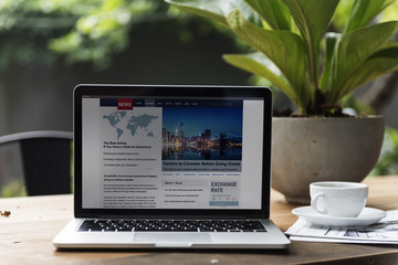 Digital Device Laptop Analysis Business Concept